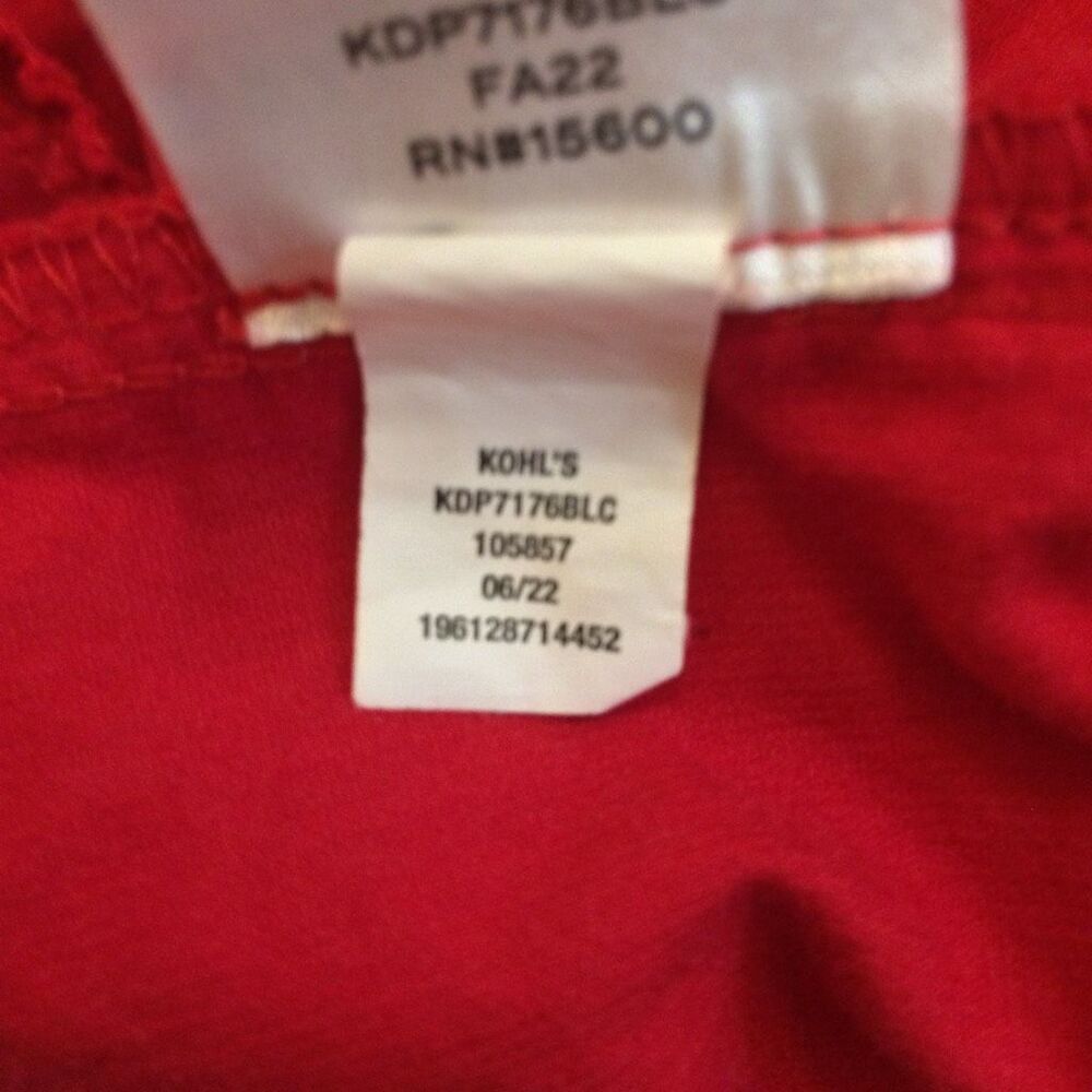 Draper James Red tiered a line dress 2x with tie velvety corduroy - Picture 12 of 12